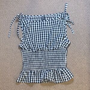 Black and White Checkered Tank Top